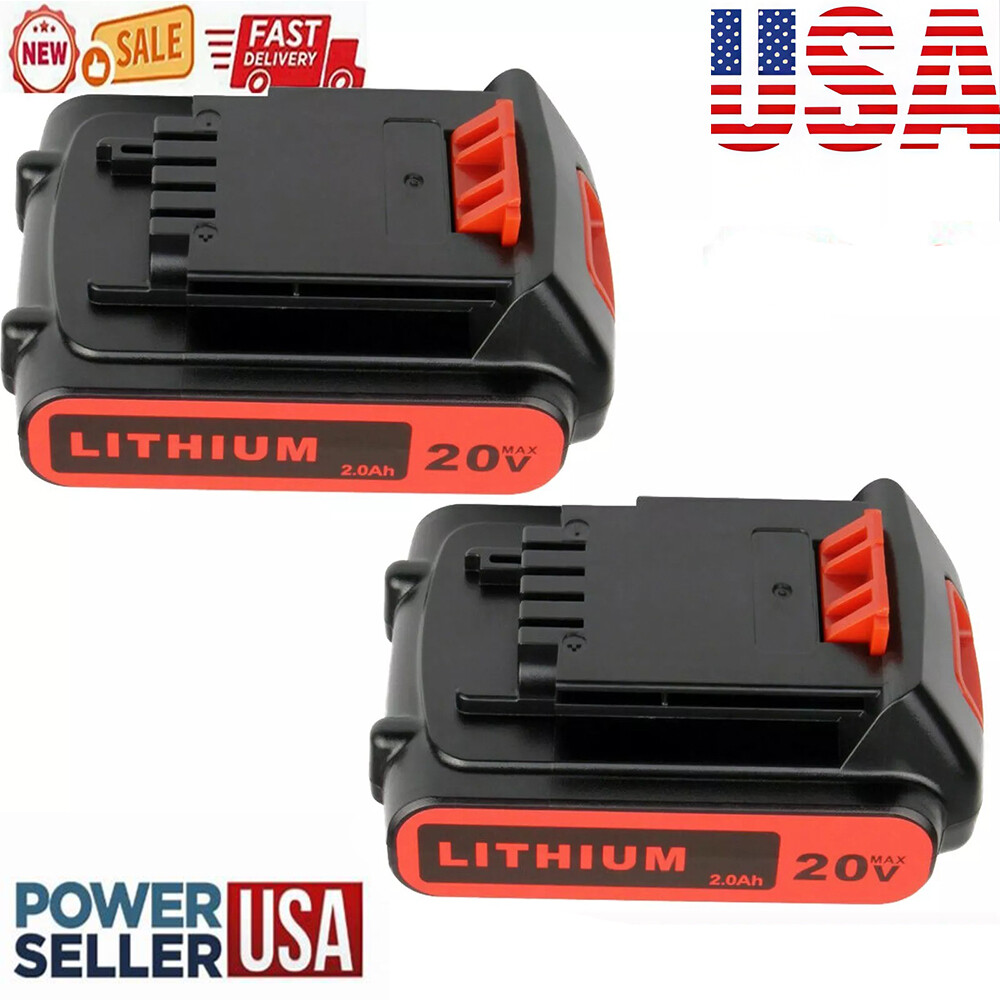2Pack 20V 3800mAh Lithium-Ion Battery for B & D 20 Volt LB20 LBX20 LB2X4020 New