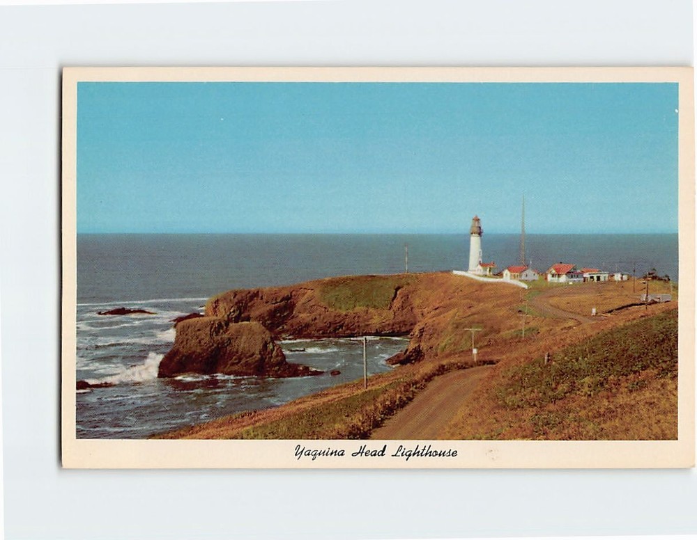 Postcard Yaquina Head Lighthouse Oregon Coast Newport Oregon USA