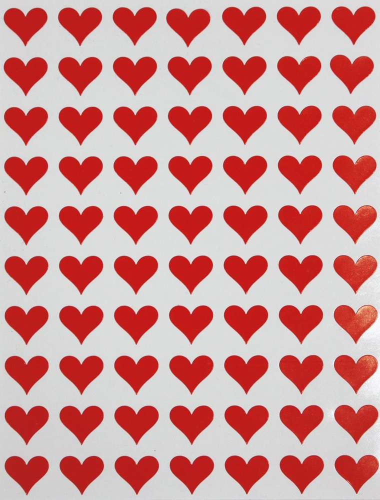 Small Heart Stickers - Scrapbooking Stickers, Packaging Stickers, Arts & Crafts