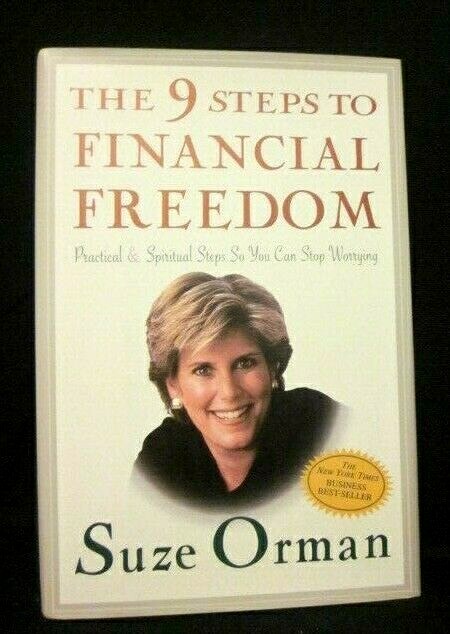 ПОДПИСАННАЯ КНИГА СЮЗ ОРМАН «9 ШАГОВ К ФИНАНСОВОЙ СВОБОДЕ» 1-й 1-й сертификат подлинности HC/DJ