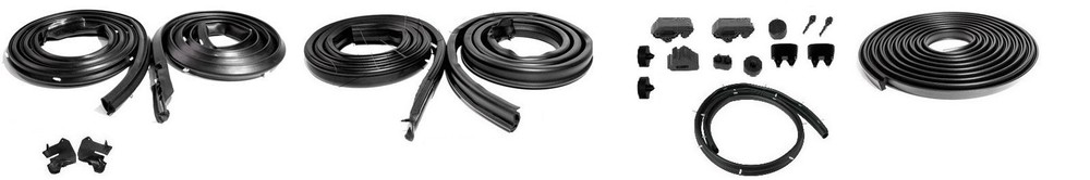 1972 Duster Door Trunk Lid Roof Cowl Weatherstrip Seal USA 27PC Rubber Kit