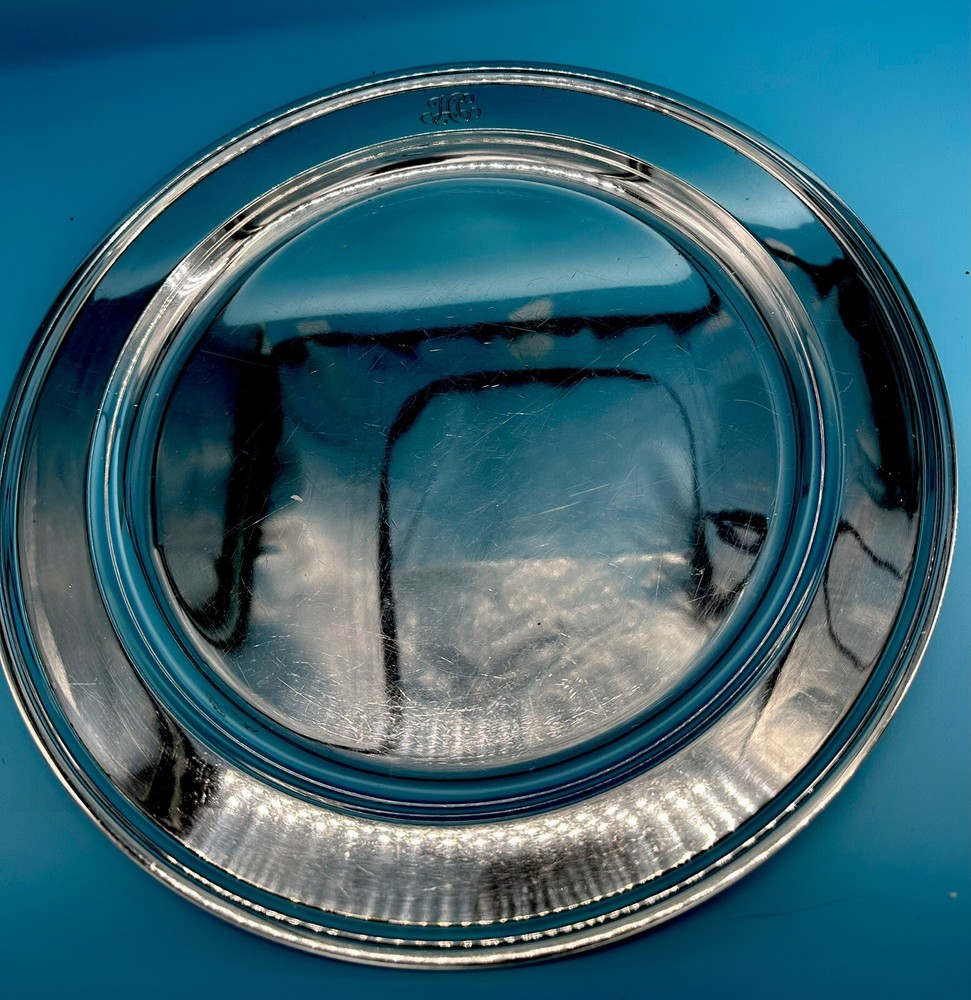 Tiffany & Co. Sterling .925 Hamilton 13in. Platter Round Serving c.1907-1947
