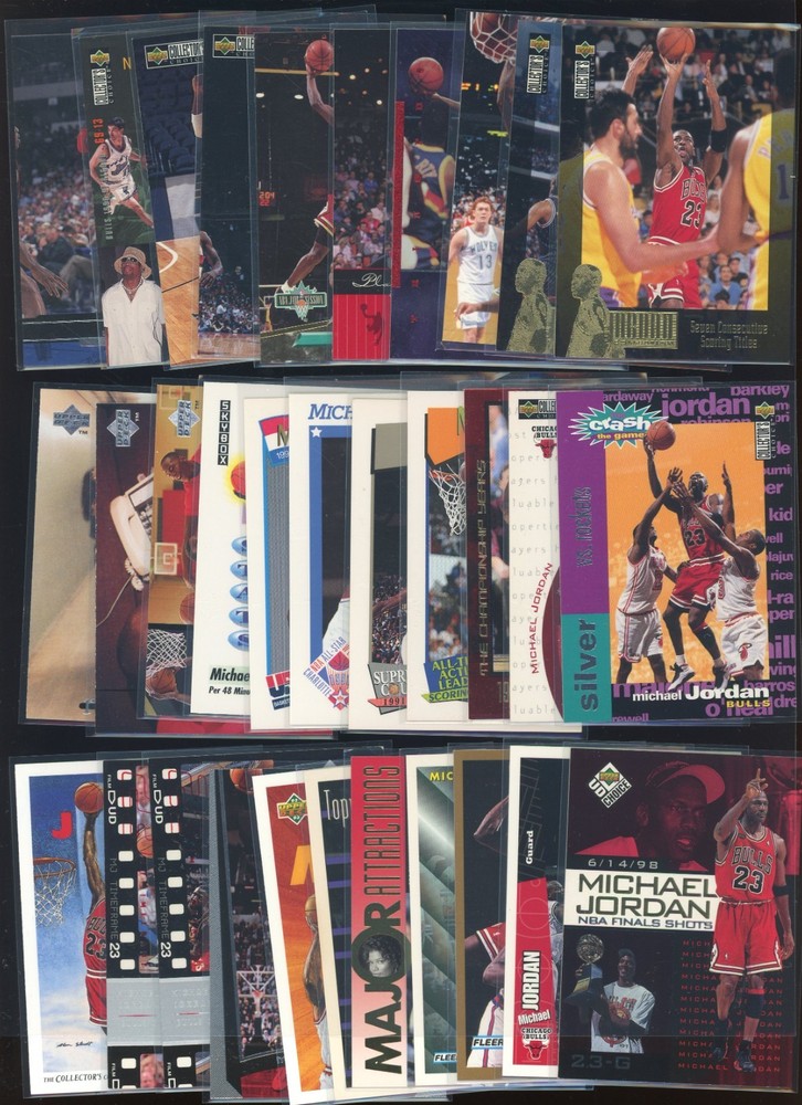 Lot Of (50) 1990's Michael Jordan Bulls Cards w/ Inserts No DupesPROBSTEIN is actively accepting consignments !!