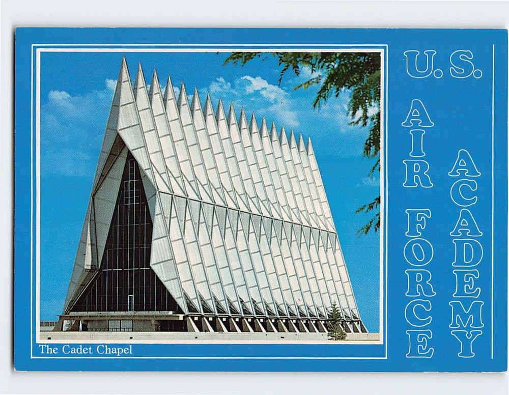 Postcard Cadet Chapel US Air Force Academy Colorado