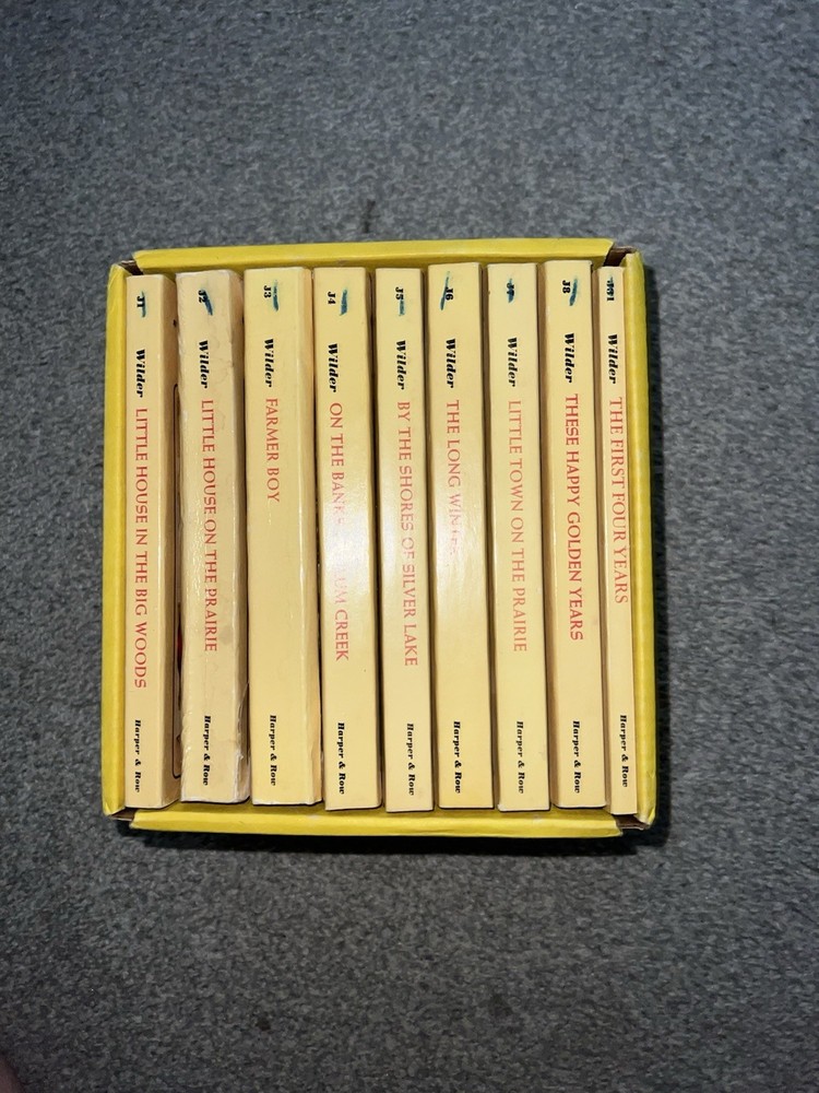 LITTLE HOUSE ON THE PRAIRIE Laura Ingalls Wilder's 9 Book Vintage Complete Set