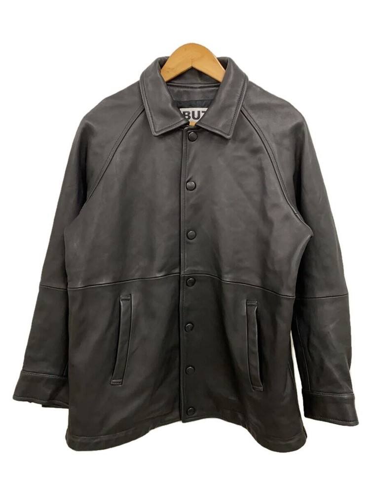 Brunaboinne Black Sheepskin Leather Blouson Jacket But0002-2