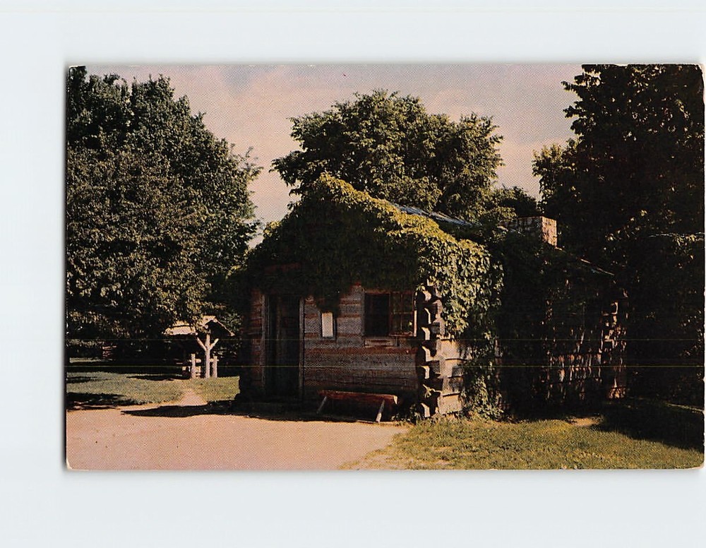 Postcard First Berry Lincoln Store US Post Office New Salem State Park Illinois