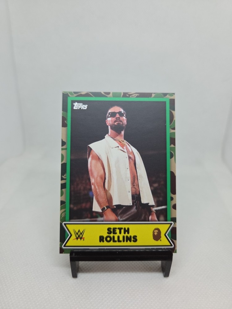 2025 Topps WWE X Bape Wrestling 8 SETH ROLLINS Camo