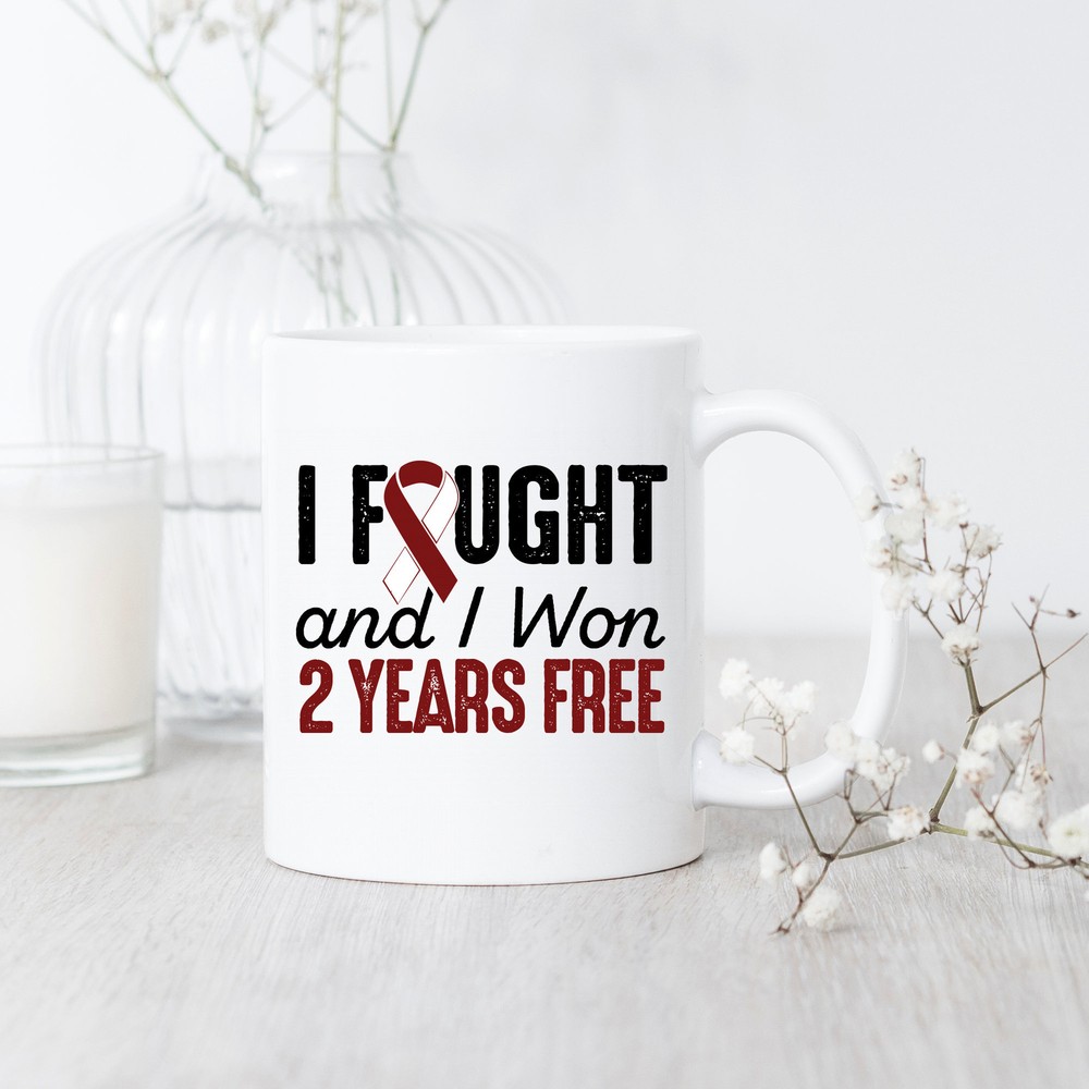 2 Years Cancer-Free Head and Neck Survivor Commemorative Mug