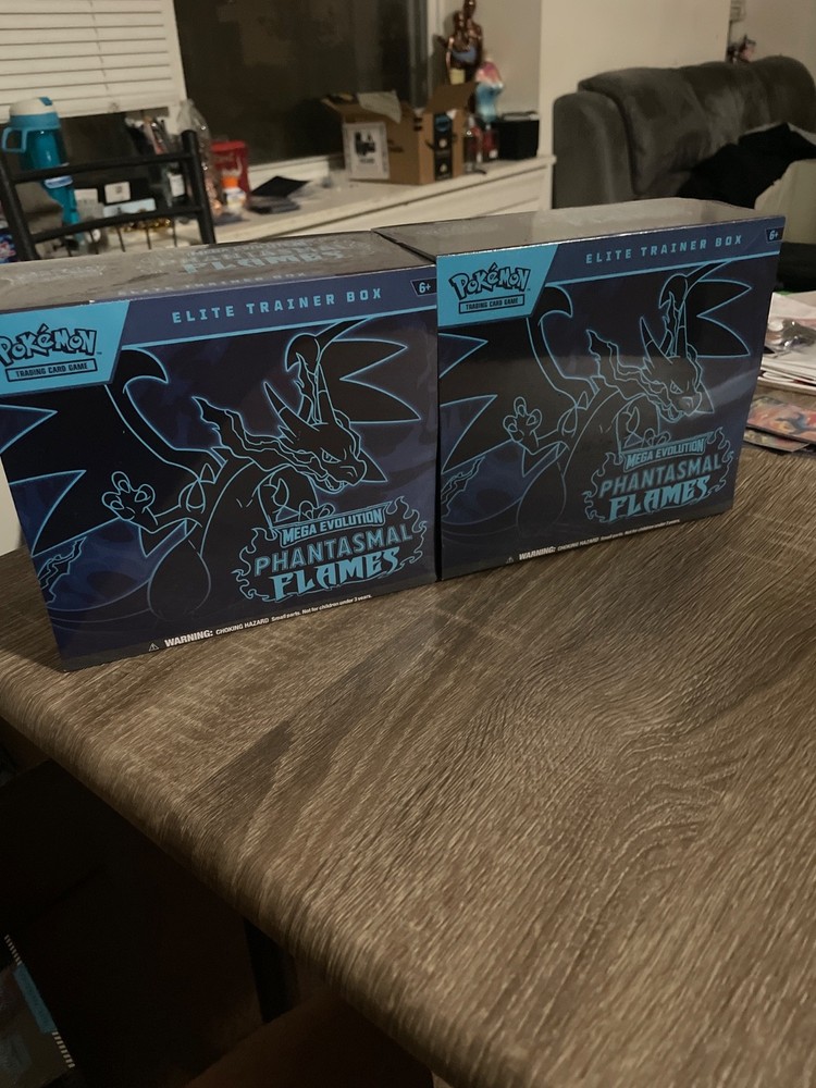 Pokemon Tcg Mega Evolution Phantasmal Flames Etb Elite Trainer Box Sealed New