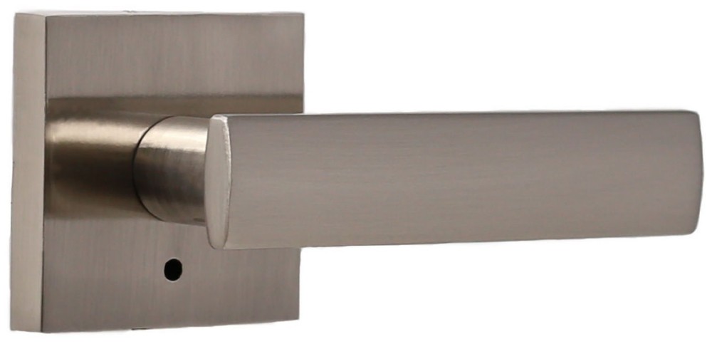 Weslock 7103 Square Utica Privacy Door Lever Set in Nickel Finish