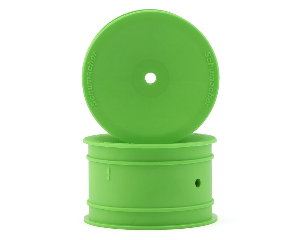 Schumacher 12mm 1/10 Buggy Rear Hex Wheels (Green) (2) [SCHU8677]🌟✨25 Years on eBay! 250,000+ feedback!✨🌟