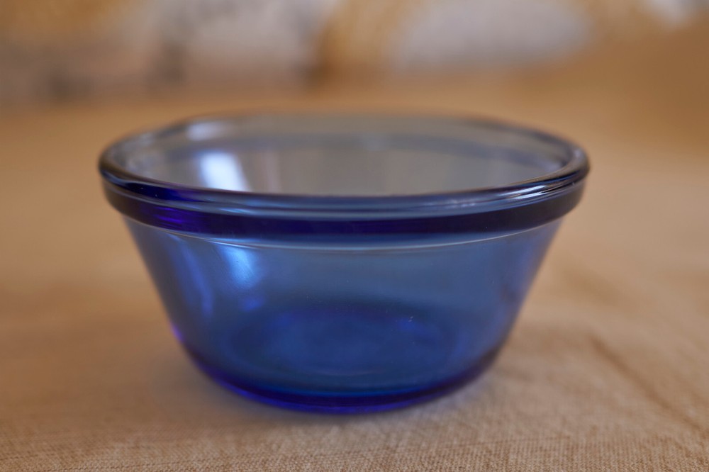 Anchor Hocking #1034  Cobalt Blue 6 oz Custard Cup 4