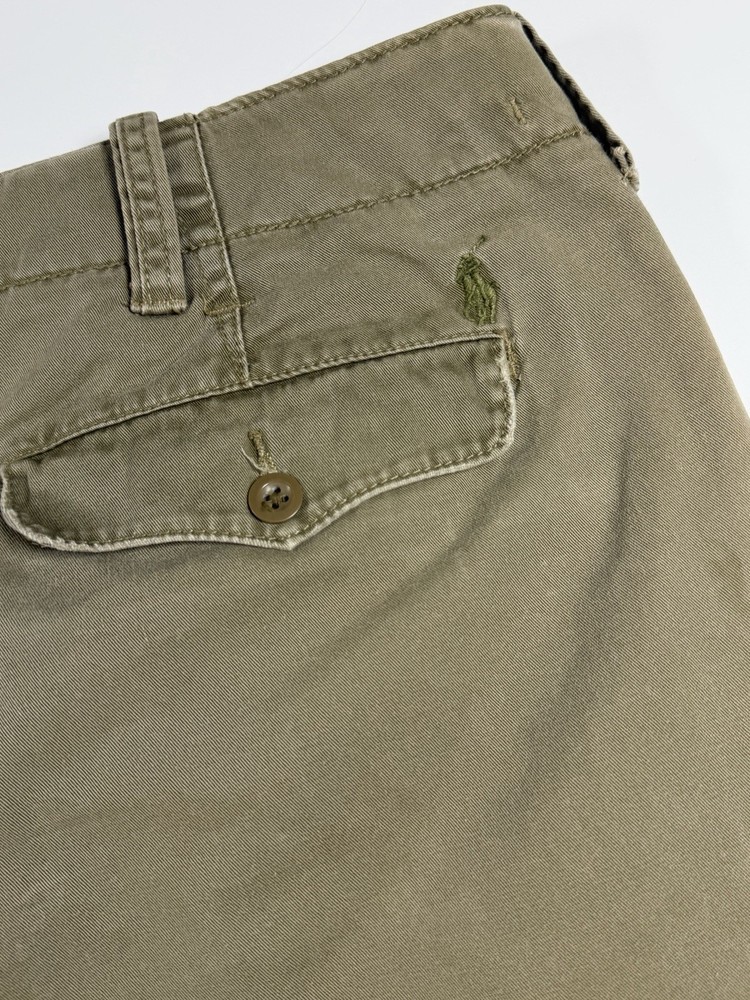 Polo Ralph Lauren Shorts Mens 40 Drawstrings Brown Thick Heavy Flap Pocket