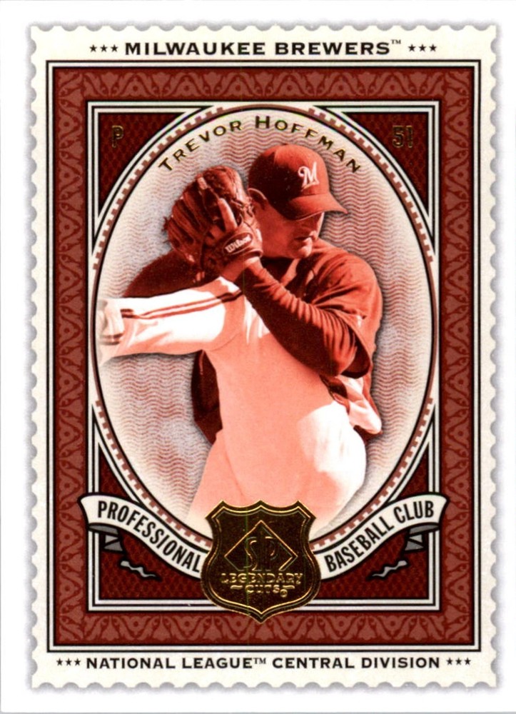2009 SP Legendary Cuts #45 Trevor Hoffman Milwaukee Brewers HOF
