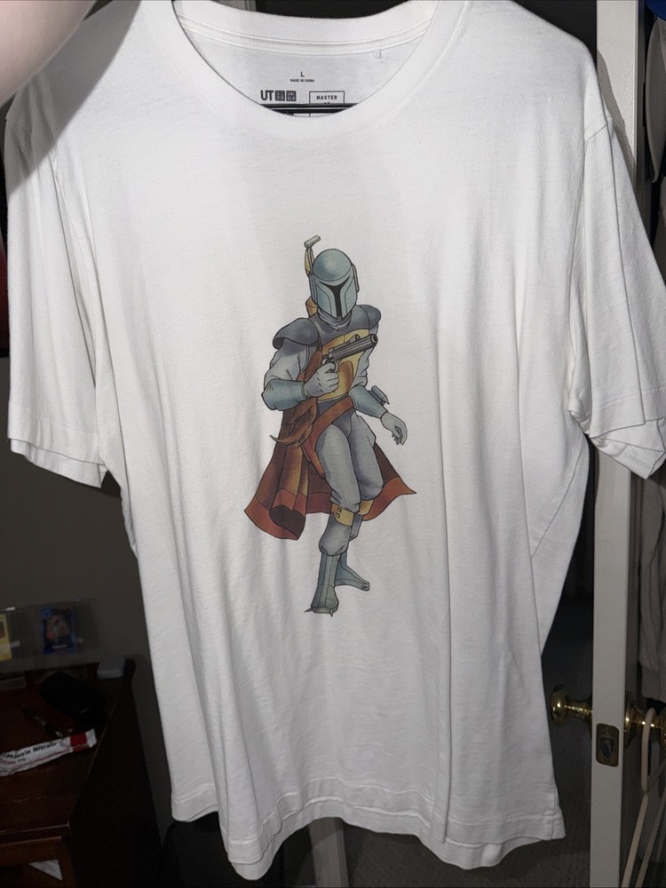 Uniqlo Star Wars Droids Boba Fett White Shirt Large Jun Takahashi