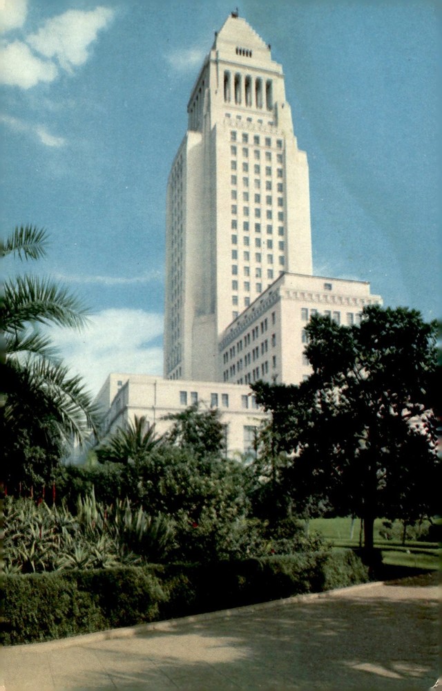 Los Angeles City Hall, Tallest Building in the West, 76 Gasoline Tour Postcard