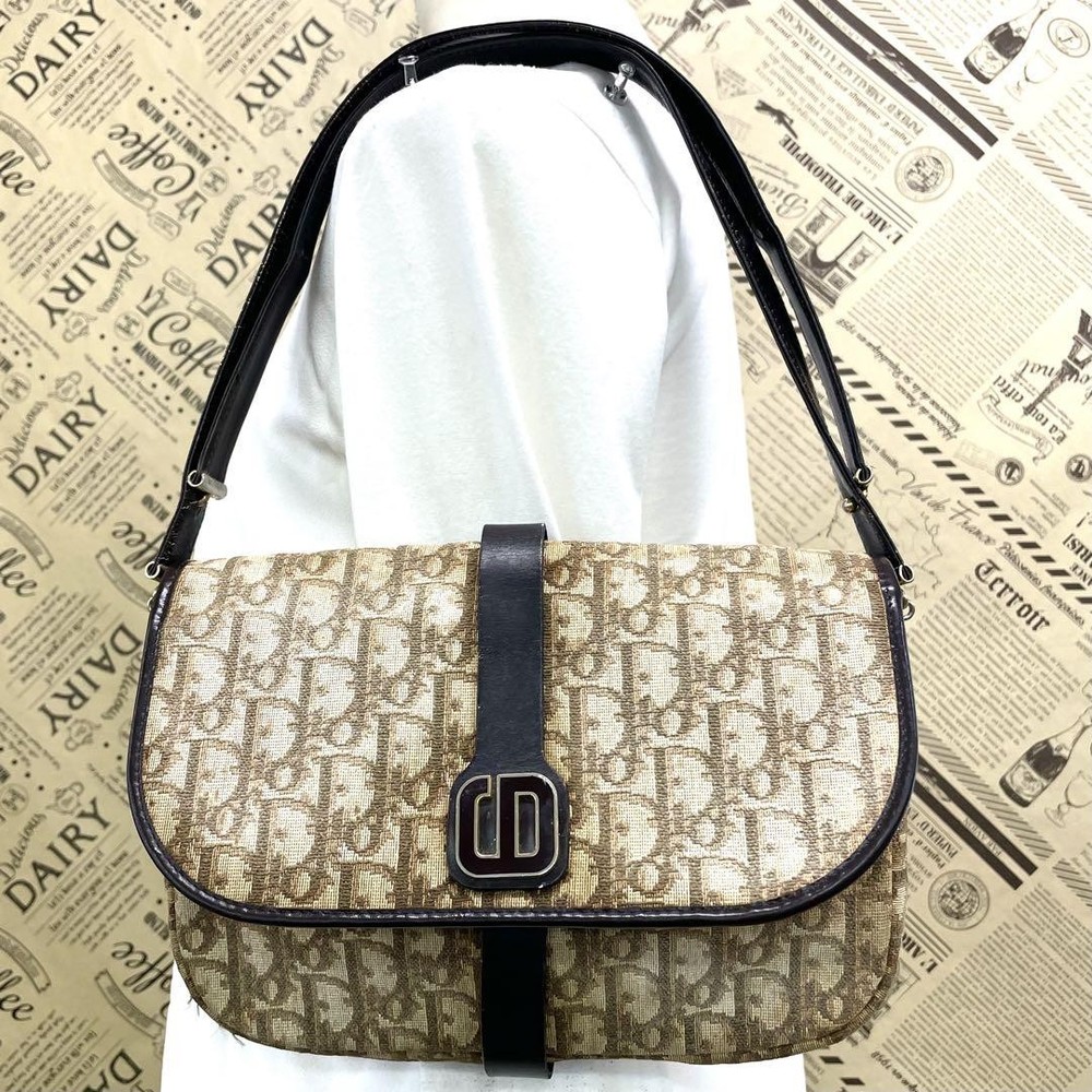 Dior Old Trotter Pochette Shoulder Bag Fu122 Vintage Small Bag