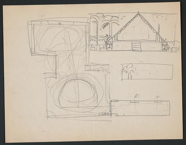 Photo:Design sketches for Hotel Alamac, 71st and Broadway, New York, NY