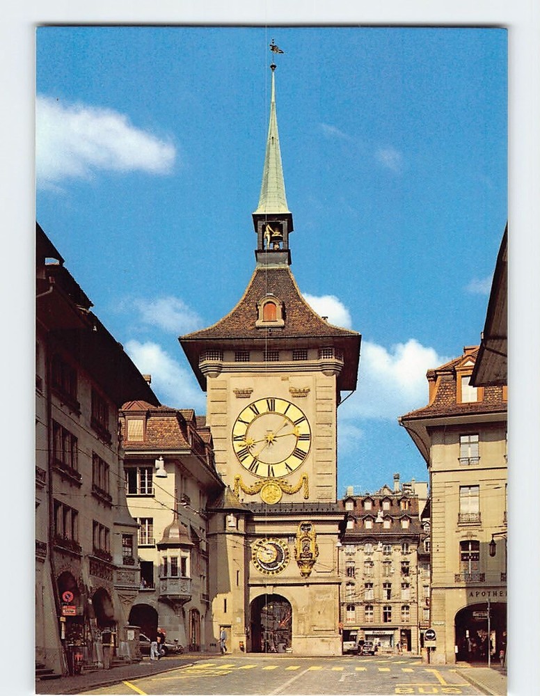 Postcard Clock tower Bern Switzerland