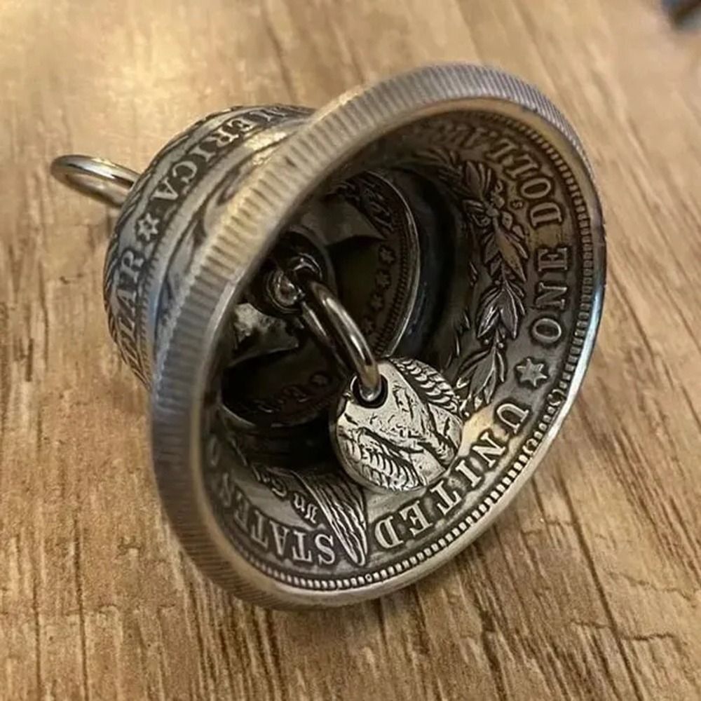 Morgan Silver Dollar Bell American Silver Coin Bells Collectibles Decor Coins