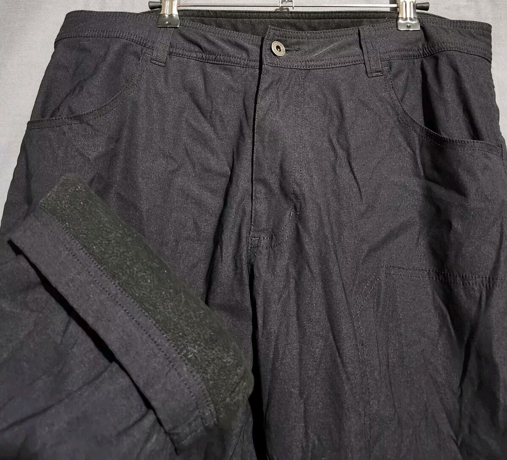 Eddie Bauer Pants Mens 34x30 Fleece Lined Tech Water Repellant Stretch UPF Cargo