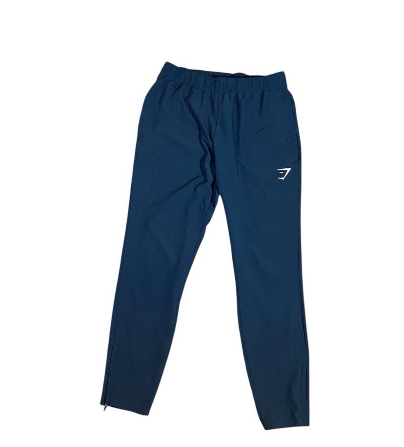 Gymshark Men's Blue Jogger Activewear Pants Size S Elastic Waist Tapered