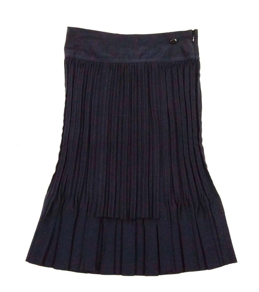 Chanel Women Black Pleated Skirt  Size 36 / 2 US Made in Italy