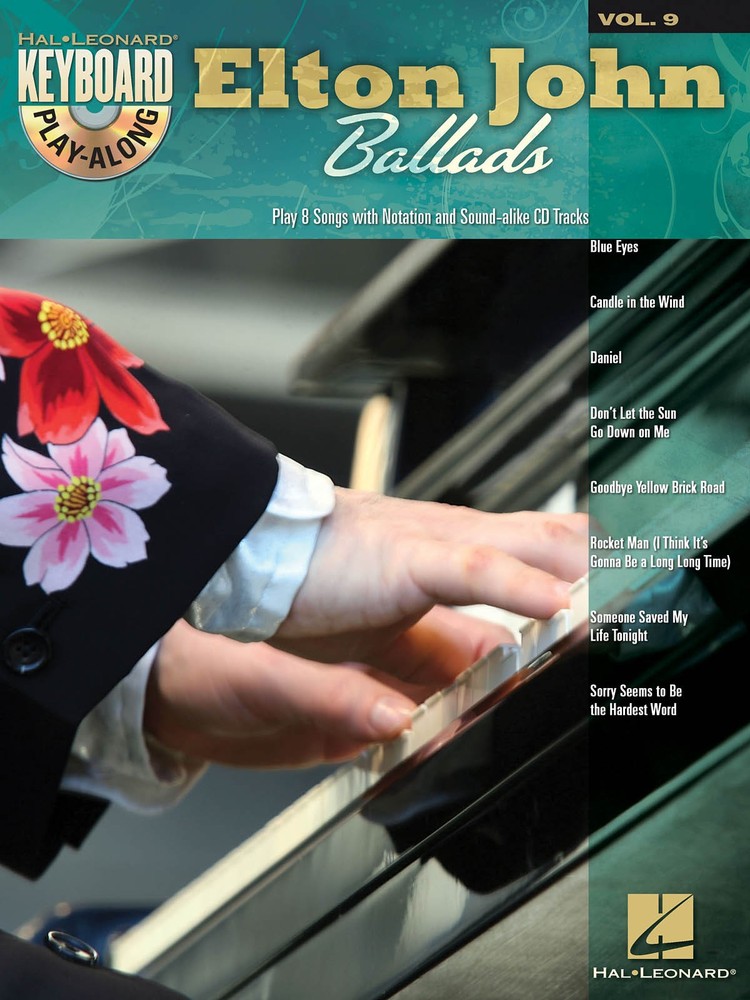 Elton John Ballads Keyboard Play-Along Vol 9 Piano Sheet Music Songs Book CD