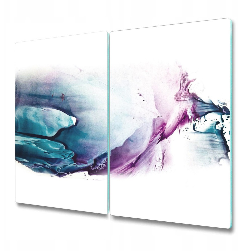 Glass Chopping Board Paint Stains Watercolour Splash Vintage Abstract 2x30x52