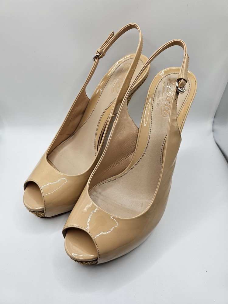 Gucci 6-Inch Peep Toe Platform Heels