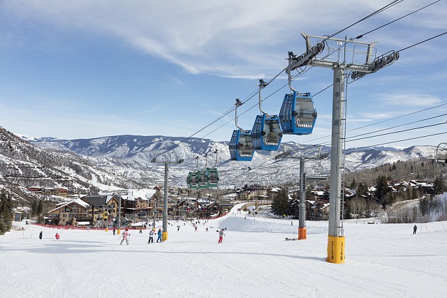 Photo:Snowmass Colorado 2016 Ski Lift Skiing Snowboarding Aspen Basalt