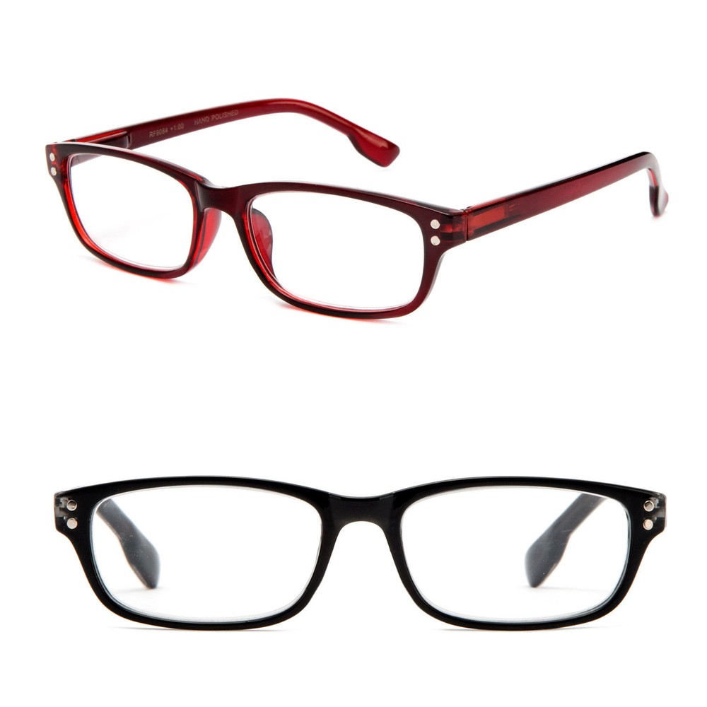 Slim Minimalist Clear Lens Glasses with Spring Hinges  