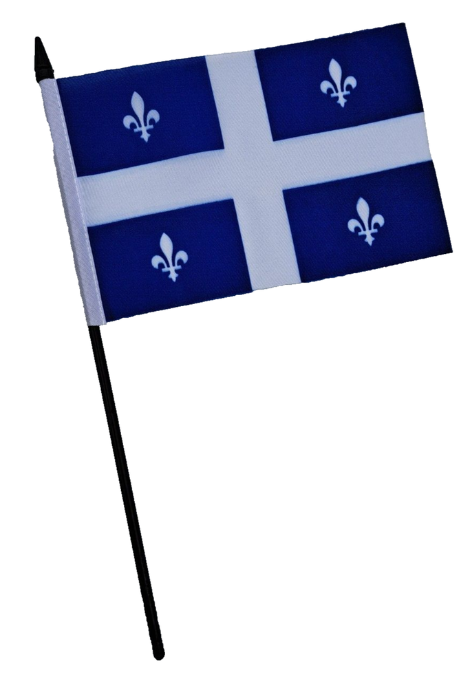 Canada Quebec Small Hand Flag (6