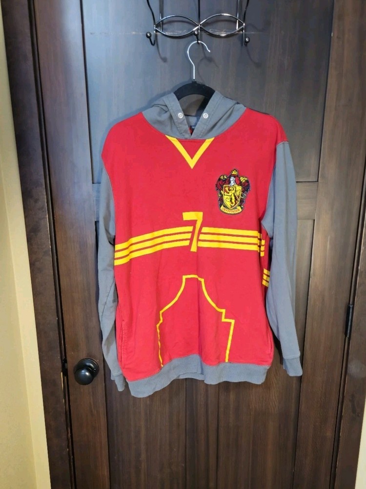 Harry Potter Women's Hogwarts Quidditch #7 Pullover Hoodie Size Large