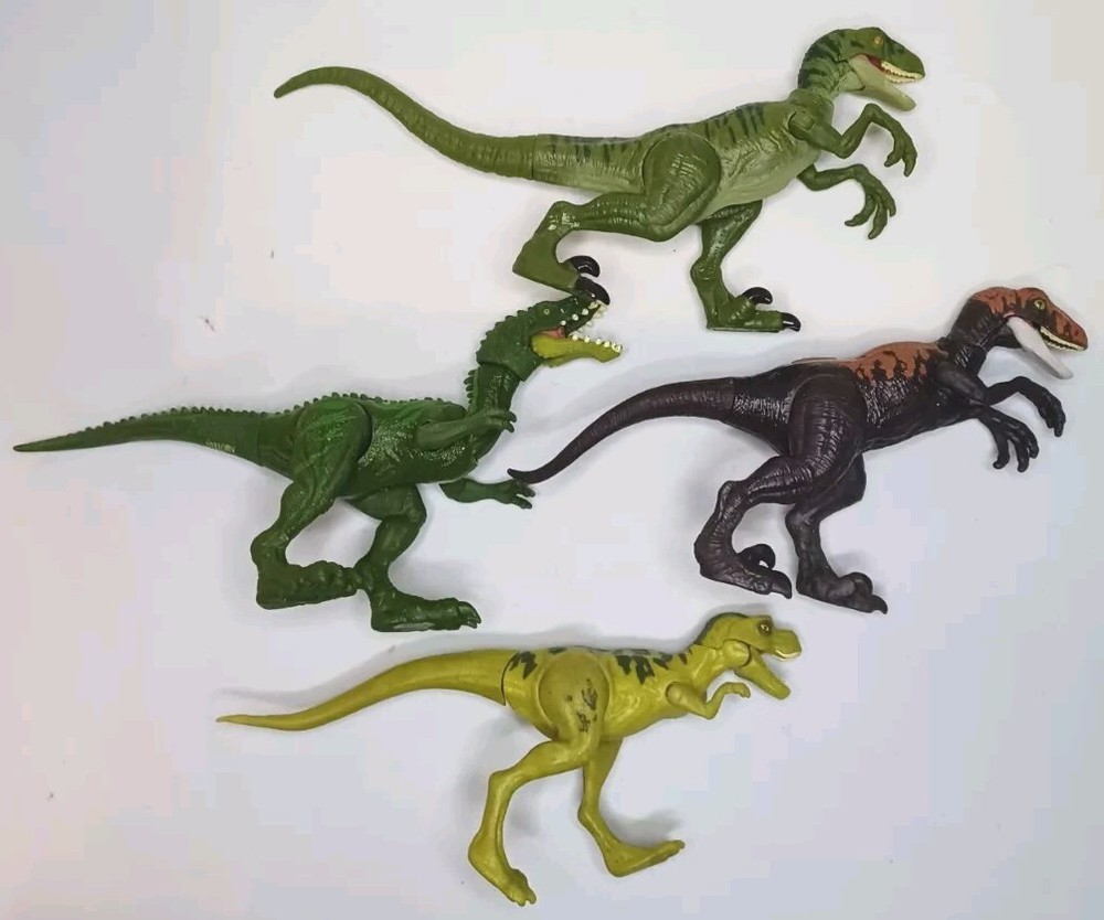 Jurassic World Young Tyrannosaurus Rex,Masiakasaurus,Velociraptor's  Figures Lot