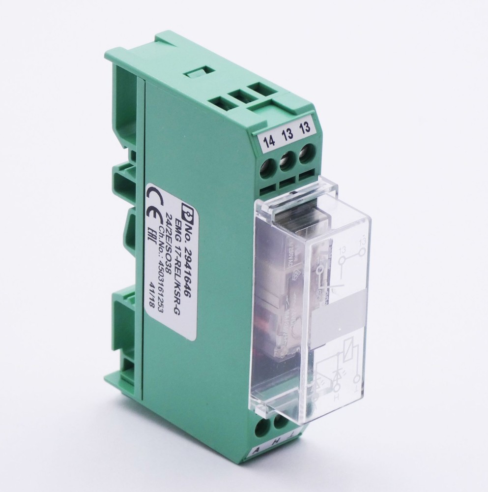 Phoenix Contact EMG 17-REL/KSR-G 24/2E/SO38 2941646 Relay Module -Unused-