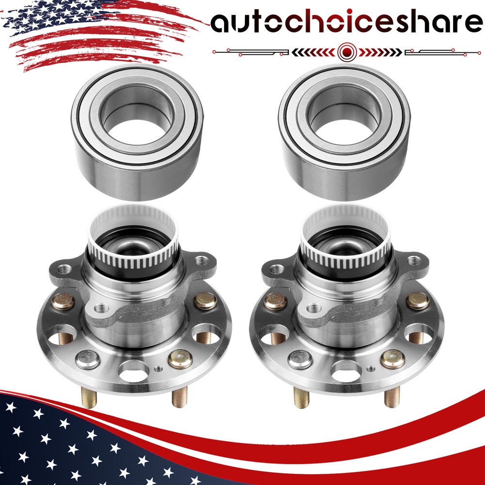 For Kia Sportage 2011-2016 FWD Only Front Rear Wheel Hub Bearing Assembly 4pcs