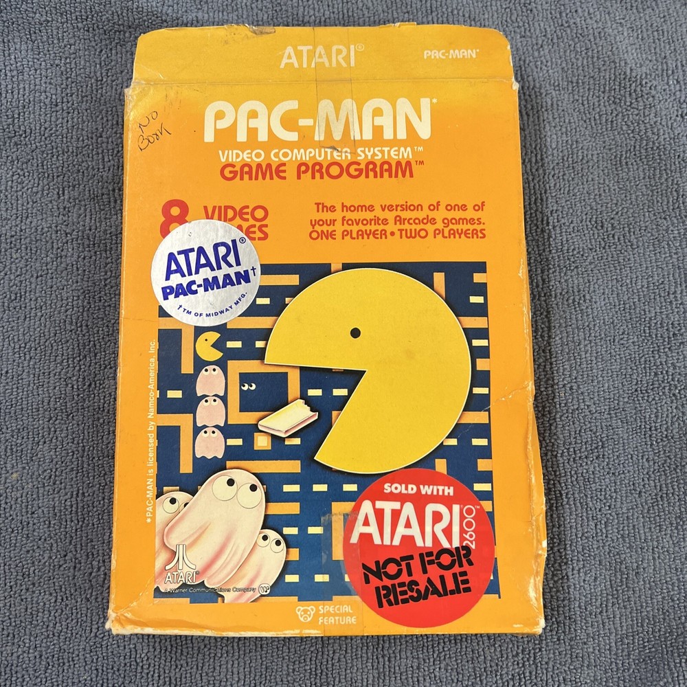 Atari 2600 Pac-Man Not For Resale Complete In Box Cib