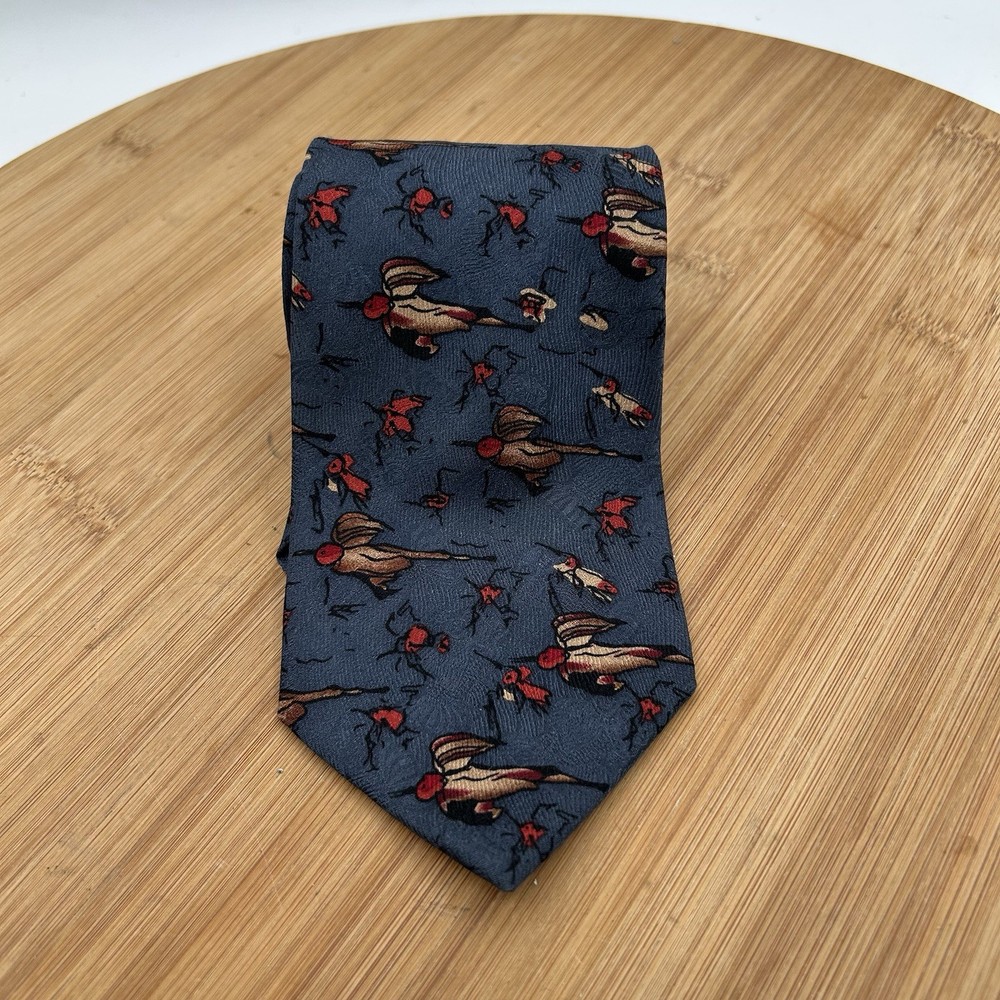 Vtg Jerry Garcia Collector's Edition Tie Hummingbird Silk Necktie 56