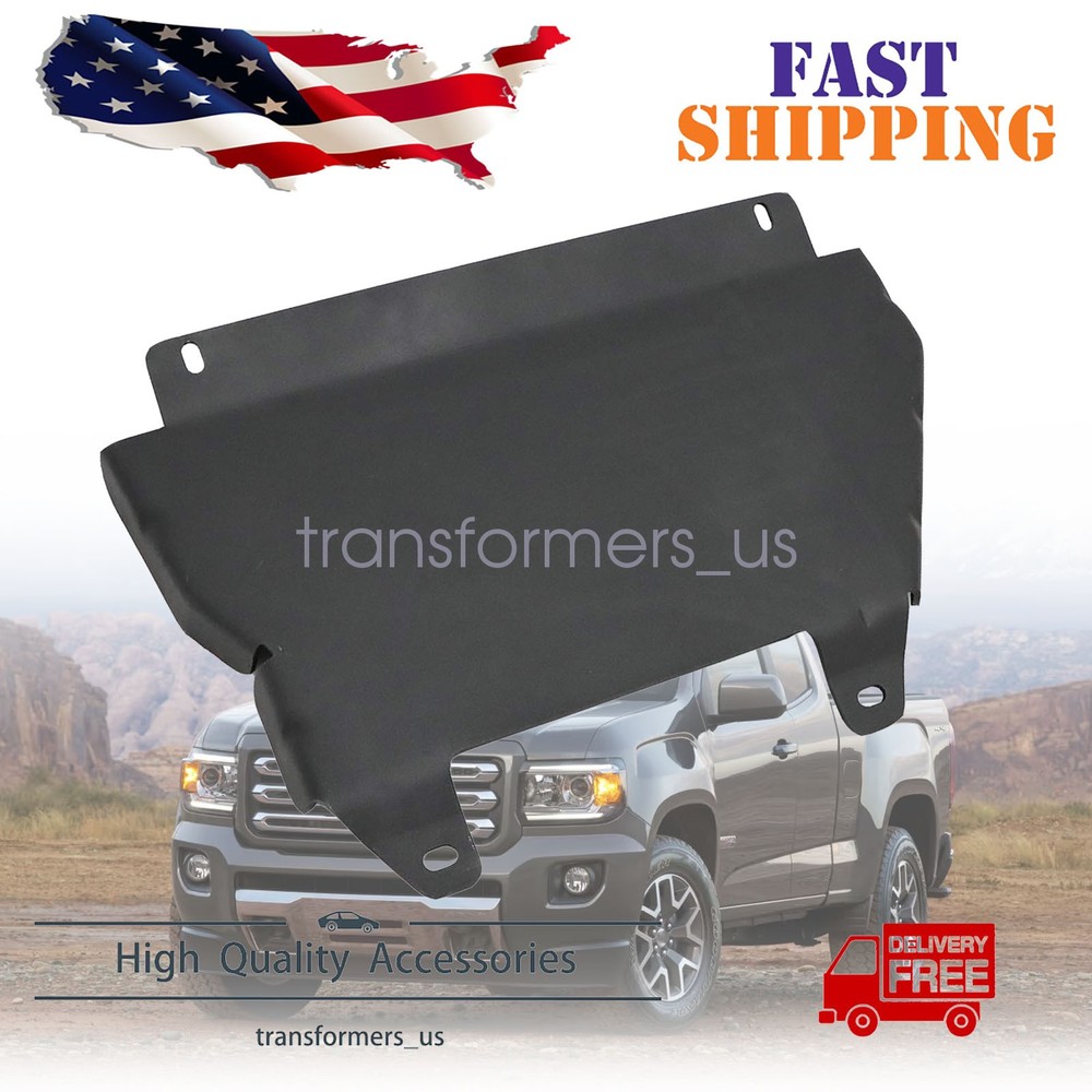 Matte Black Front Skid Plate Fit 2015 2016-2019 Chevrolet Colorado GMC Canyon US
