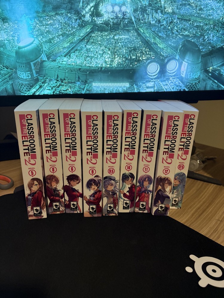 Classroom of the Elite Year 2 Light Novel Lot of 9