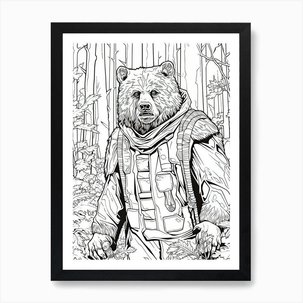 Endor (Star Wars) Fantasy Inspired  Framed Wall Art Poster Canvas Print Picture