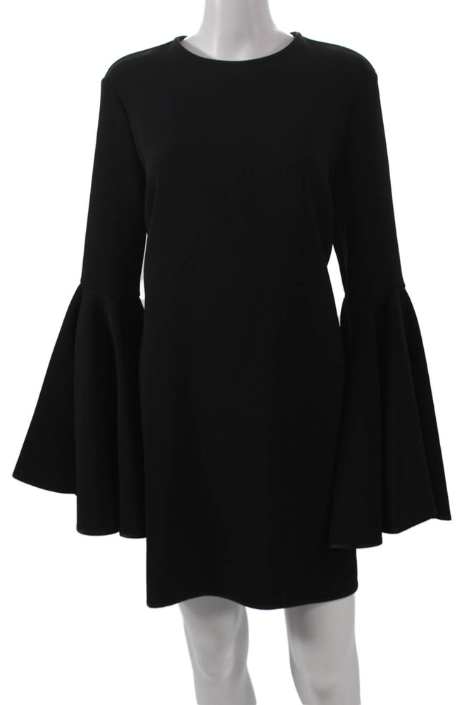 Ellery Womens Mini Black Long Sleeve Polyester Round Neck Zip Dress Size 10Free Shipping in US $100+ Orders | $6.95 Orders Below
