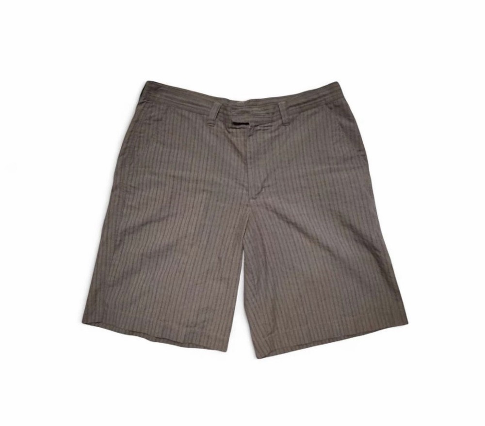 Patagonia Mens Shorts Size 34 Brown Striped Organic Cotton Casual