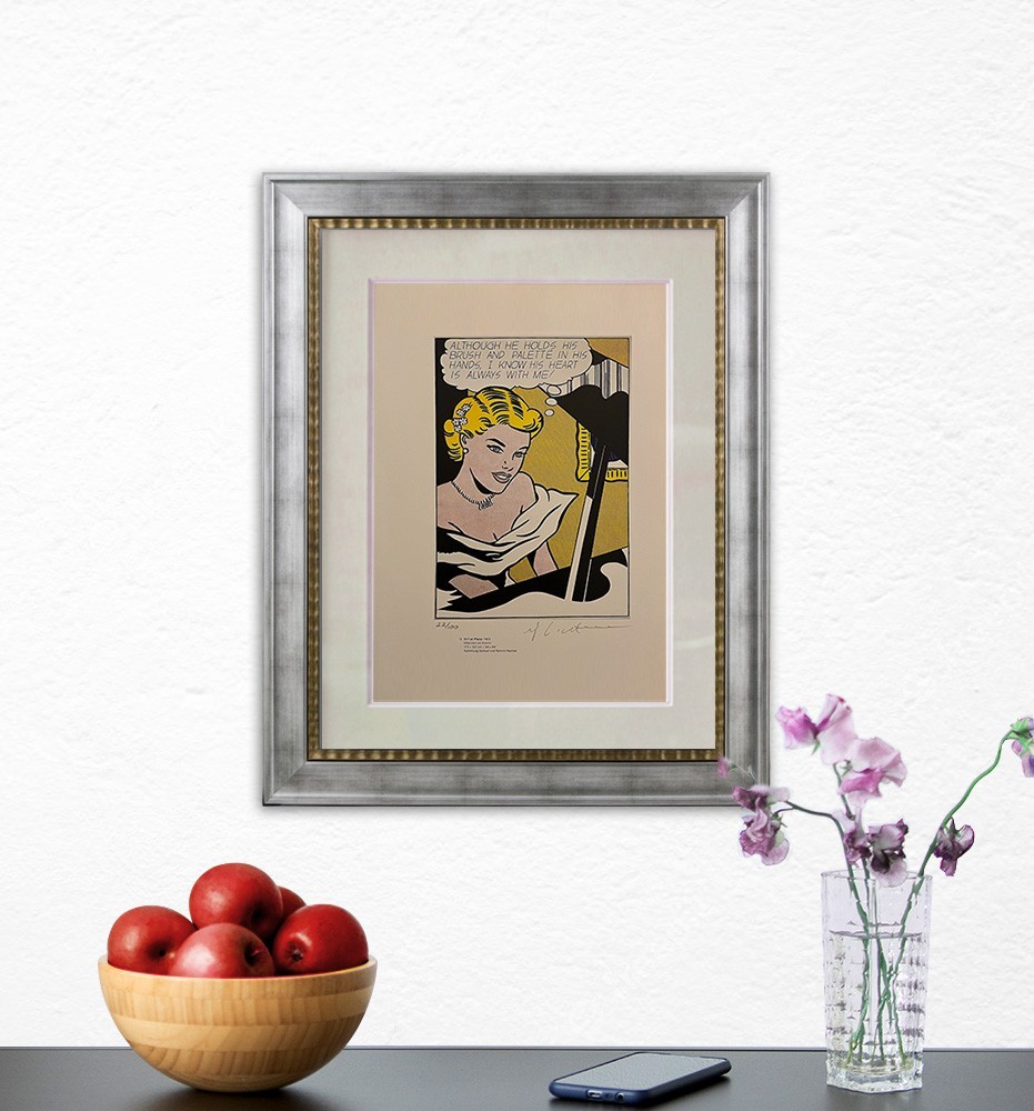 Roy Lichtenstein, Original Hand-signed Lithograph with COA & Appraisal of $3,500