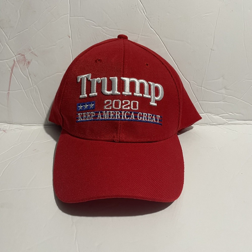 DONALD TRUMP 2020 HAT Embroidered Red/White/Blue Keep America Great One Sze MAGA