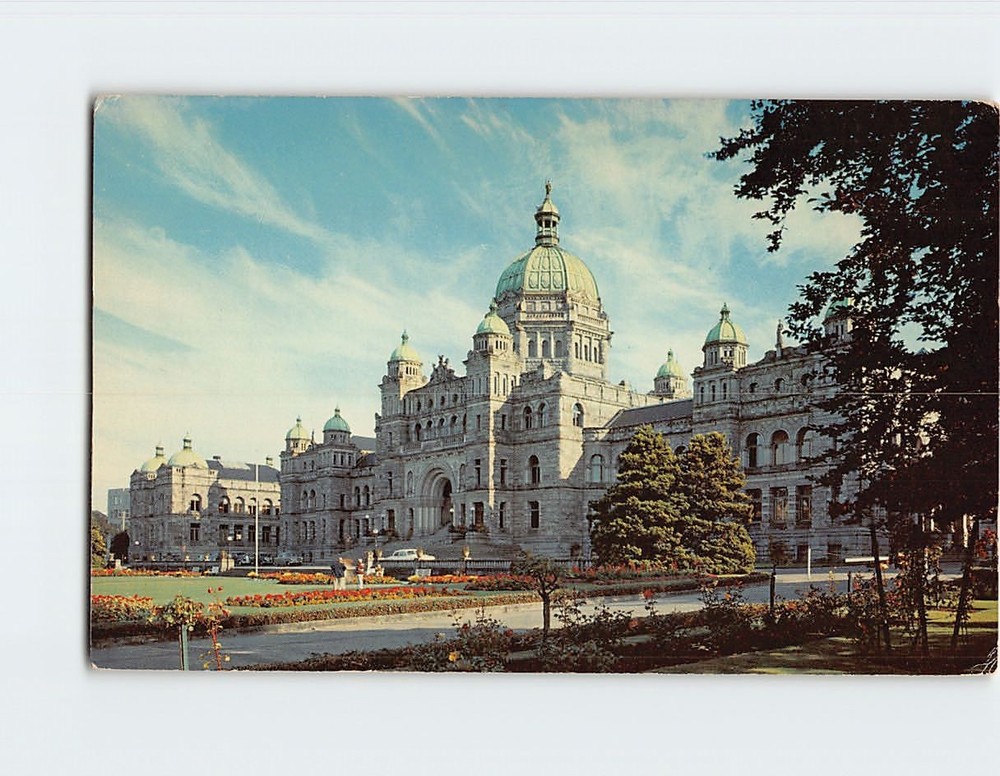 Postcard Parliament Buildings Victoria BC Canada
