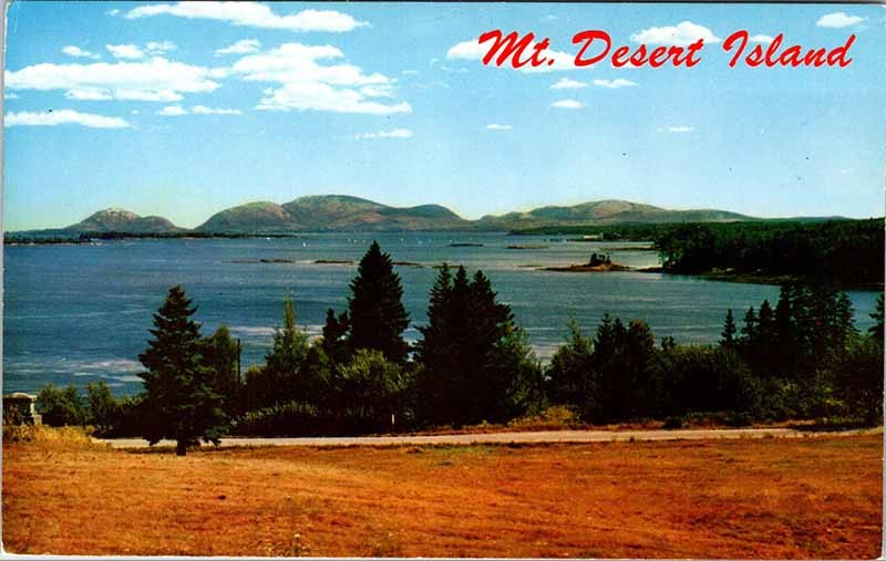 Postcard MOUNTAIN SCENE Mt. Desert Island Maine ME m/09 AO9017