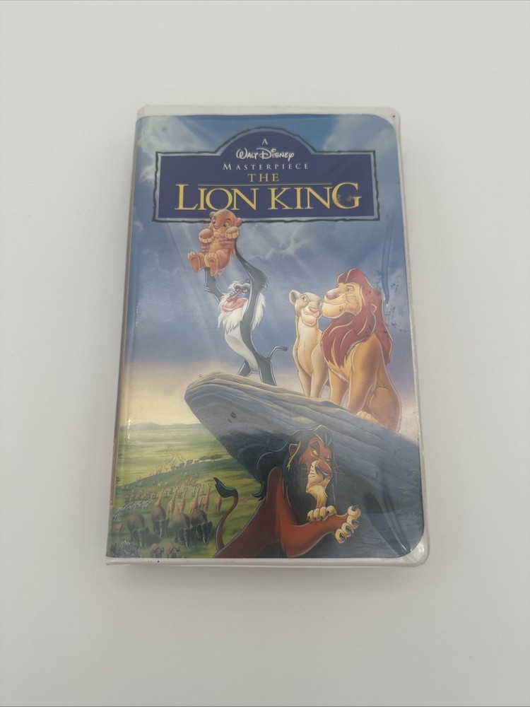 The Lion King VHS Disney 1995 Video Tape Masterpiece Kids Family Movie Clamshell